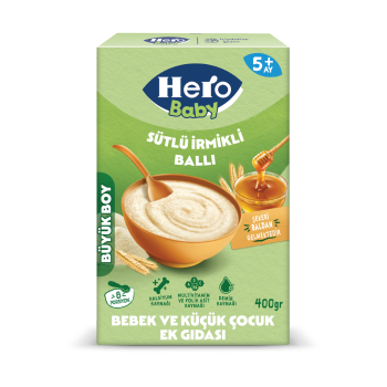 Hero Baby Sütlü Ballı İrmikli Kaşık Maması 400 gr