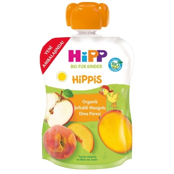 Hipp Organik Şeftalili Mangolu Elmalı Meyve Püresi 100 gr
