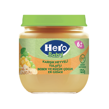 Hero Baby Karışık Meyveli Yulaflı Kavanoz Mama 120 gr