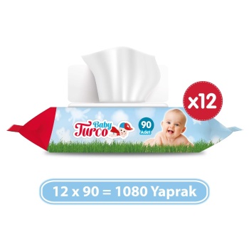 Baby Turco Bebek Islak Mendil 12x90 Adet
