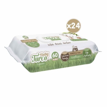 Baby Turco Doğadan Yenidoğan Bebek Islak Mendil 24x60 Adet