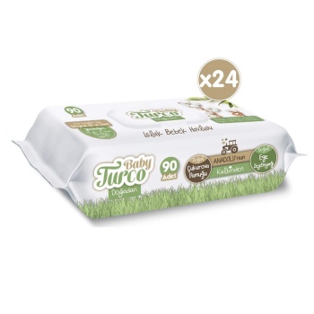 Baby Turco Doğadan Yenidoğan Islak Bebek Havlusu 24x90 Adet