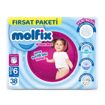 Molfix Külot Bez Fırsat Paketi 6 Numara 38 Adet