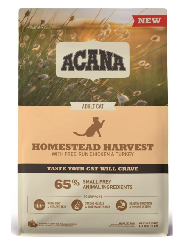 Acana Homestead Harvest Tavuklu ve Hindili 1.8 kg Yetişkin Kedi Mamas