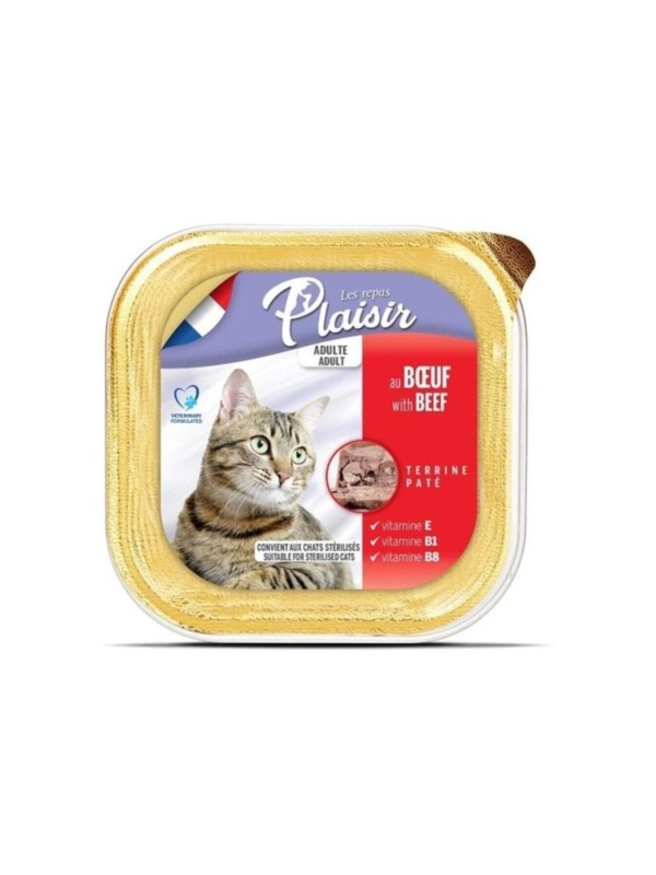 Pate Biftekli Kedi Konservesi Yaş Mama 100 Gr