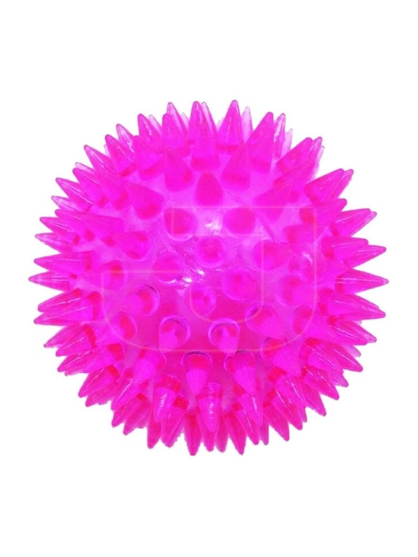 Kauçuk Dikenli Top Köpek Oyuncağı Small Pembe