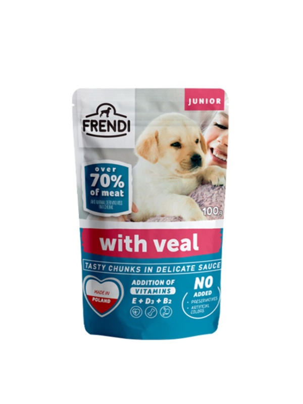 FRENDİ Soslu Dana Etli Yavru Tam Yaş Mama