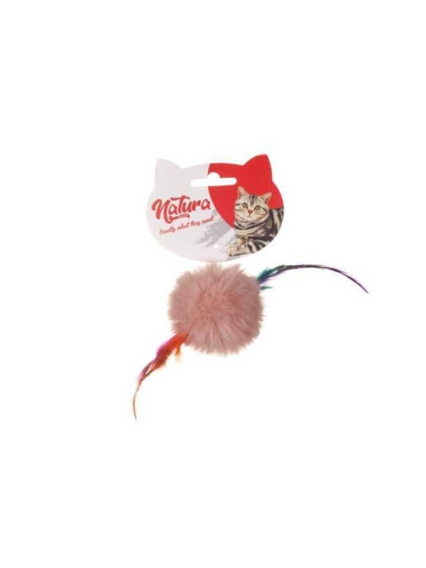 Tüylü Peluş Top Kedi Oyuncak 20 Cm - Petshopundan