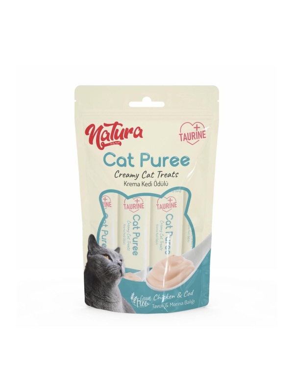 Cat Puree Tavuk & Morina 5*12gr