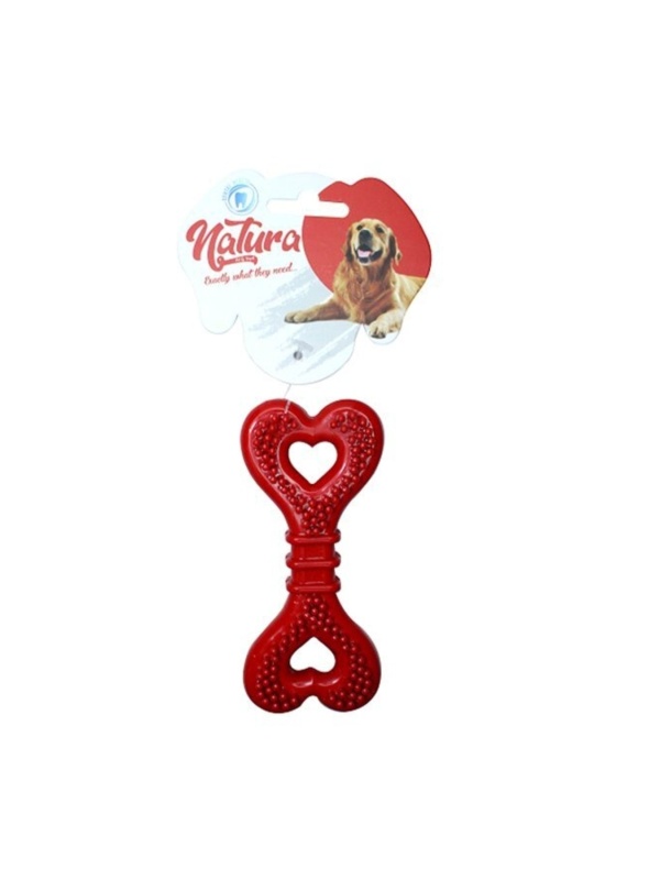 Plastik Kalp Kemik Köpek Oyuncak