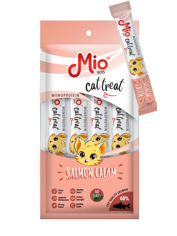 Mio Kedi Ödül Krema - Somonlu 4lü paket x 15
