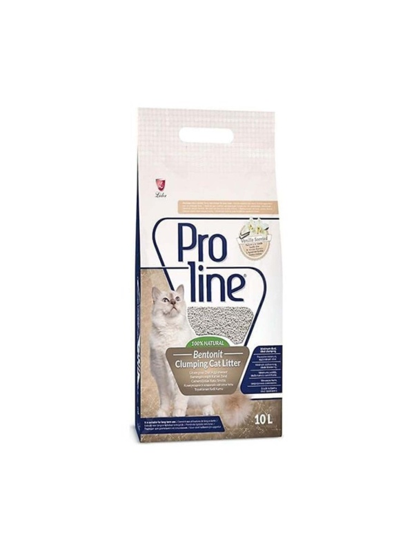 Proline 10 lt Vanilya Kokulu Topaklanan İnce Taneli 10 lt Bentonit Kedi Kum
