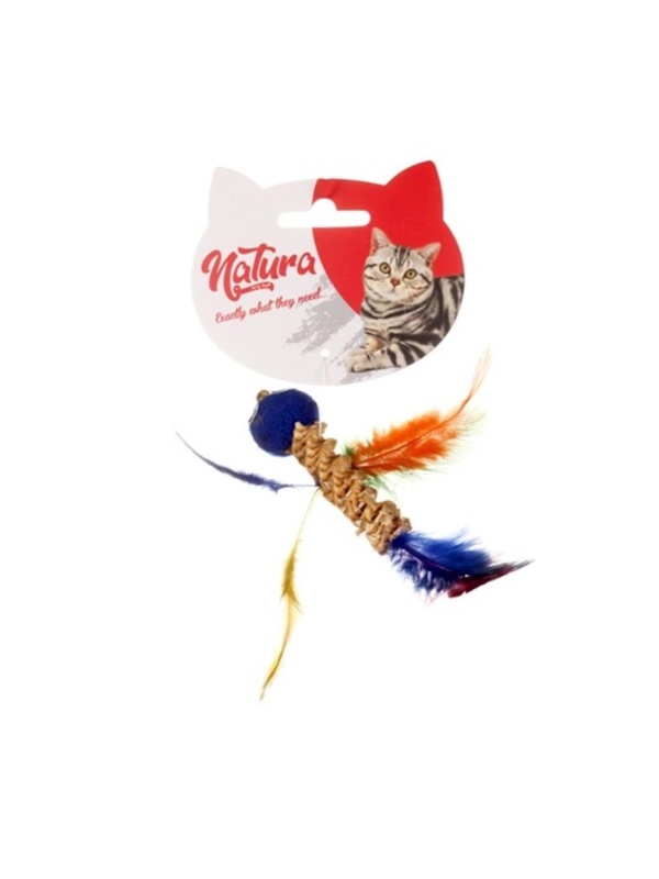 Kuş Tüylü Diş Kaşıma Için Kedi Oyuncağı 15cm