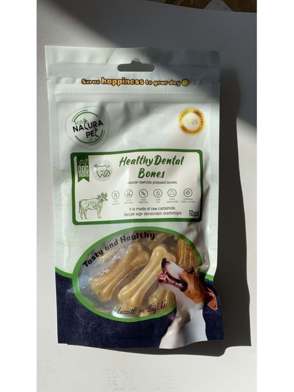 Eco Healty Dental Bones Natural Pres Kemik 5cm 12li 90gr