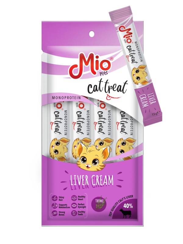 Mio Kedi Ödül Krema - Ciğerli 4lü paket x 15