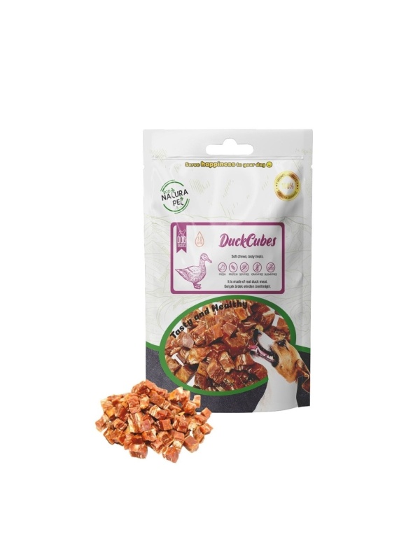 Eco Natura Pet Duck Cubes Yumuşak Ördekli Küp Köpek Ödülü 100 gr