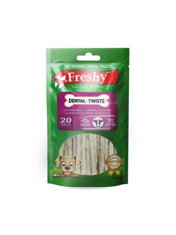 Dental Twist Burgulu Köepk Çiğneme Çubuk 13 cm 20 adet