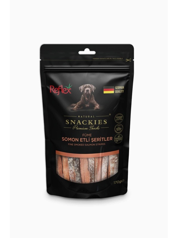Snackies Füme Somon Etli Şerit Köpek Ödülü 170 Gr. Rft-140