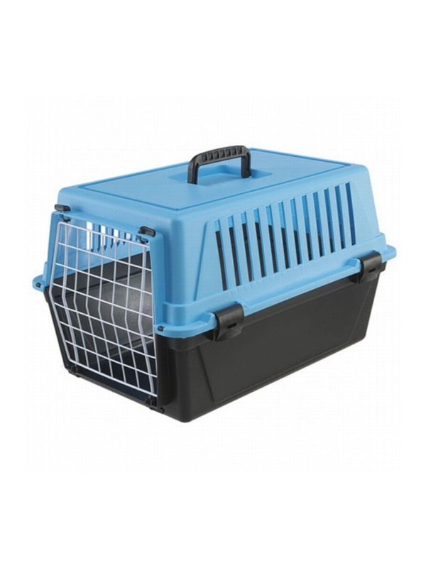 Atlas 10 Kedi Köpek Taşıma Kafesi Mavi