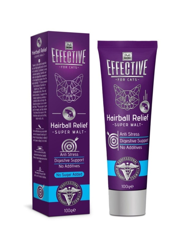Effective Hairball Relief Super Kedi Tüy Yumak Engelleyici Malt 100g