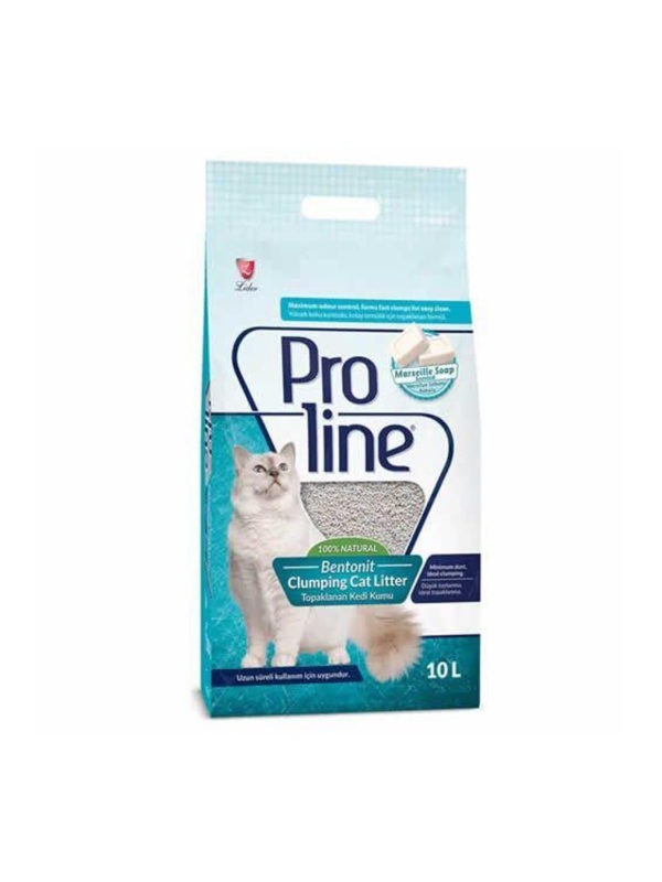 Proline Topaklanan Marsilya Sabunlu 10 lt Bentonit Kedi Kumu