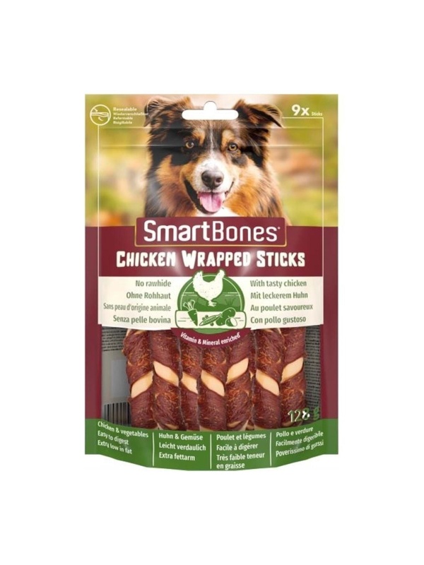 Smart Bones Tavuk Dürüm Çubukları Mini 9lu. 112 Gr