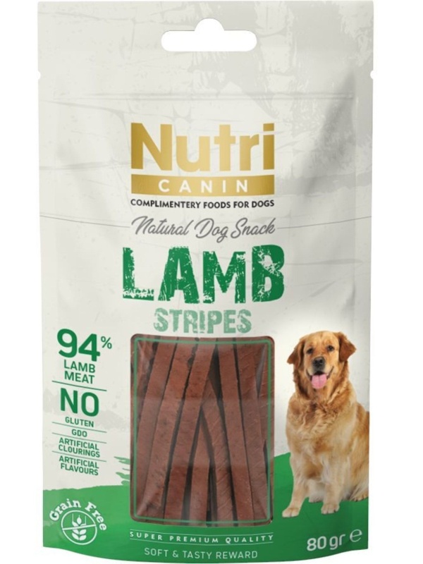 Nutri Canin Lamb(kuzu Etli) Stripes Snack 80gr.