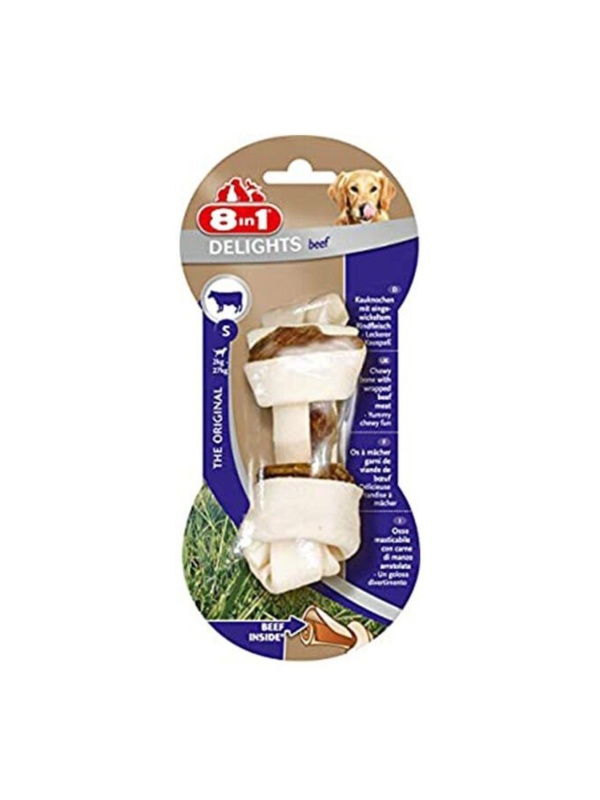 Delights Bones Biftekli Köpekler Için Ağız Bakım Kemiği Small