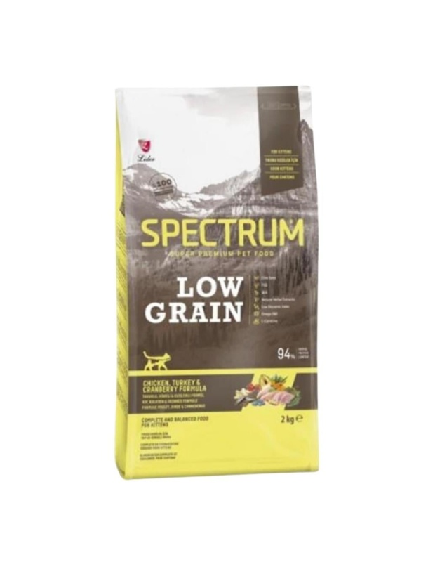 Spectrum Düşük Tahıllı Tavuklu ve Hindili 2 kg Yavru Kedi Maması