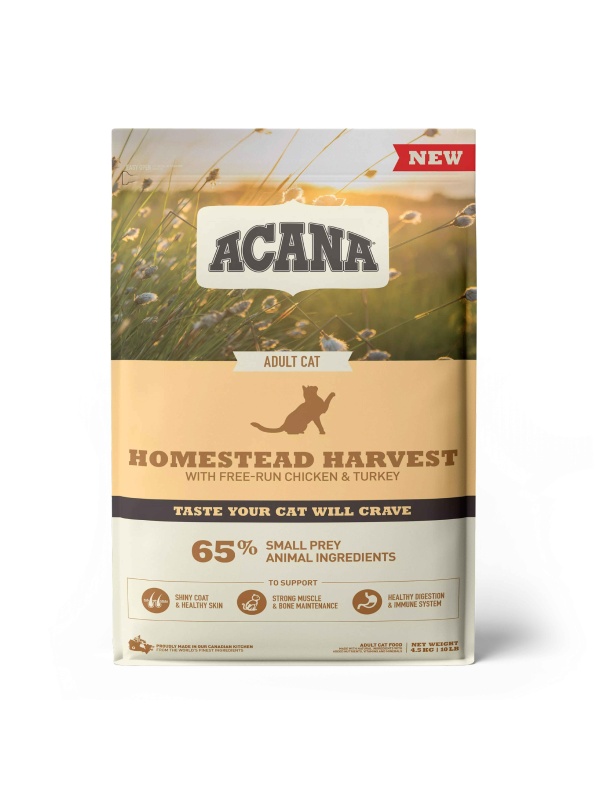 Acana Homestead Harvest 4.5 kg Yetişkin Kedi Mamas