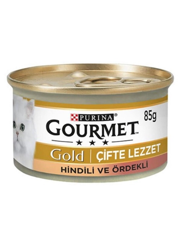 Gourmet Gold Hindili ve Ördekli 85 gr Konserve Yetişkin Kedi Maması