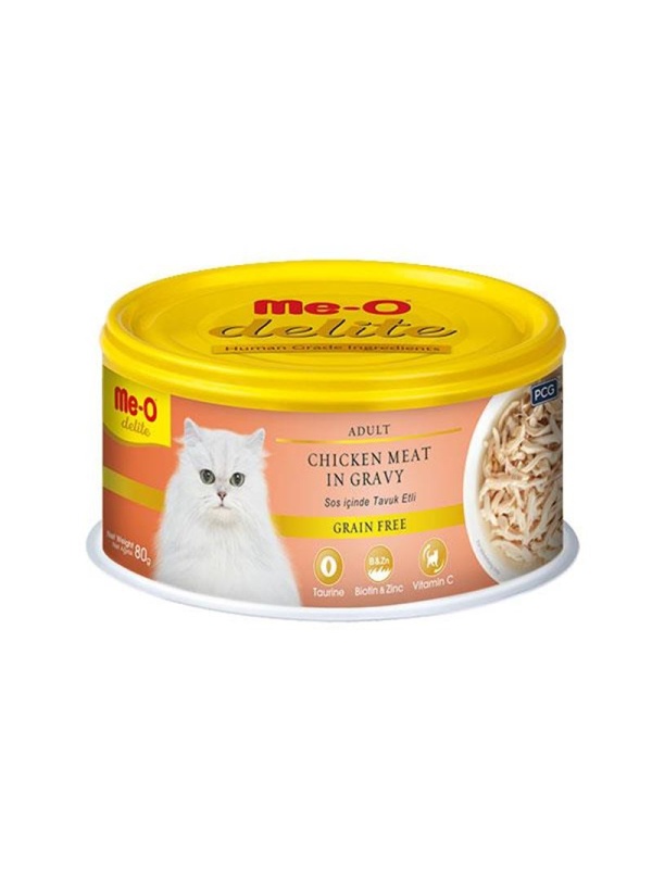 Me-O Delite Tavuklu Tahılsız 80 gr Konserve Yetişkin Kedi Maması