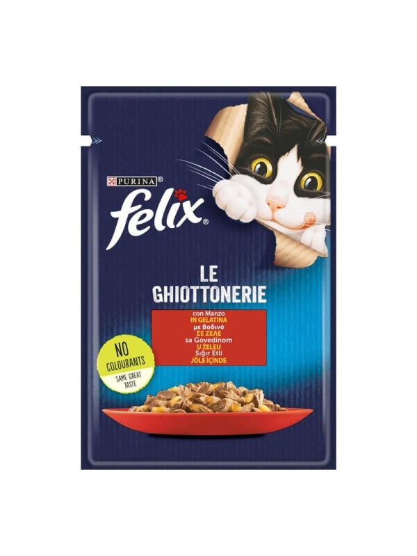 Felix Sığır Etli 85 gr Yetişkin Yaş Kedi Maması