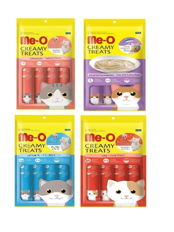 Me-O Creamy Treats Karma 4x15 gr 4lü Sıvı Kedi Ödül Maması