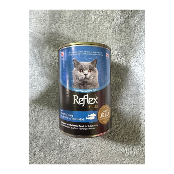 plus alabalıklı ve ton balıklı yaş kedi maması