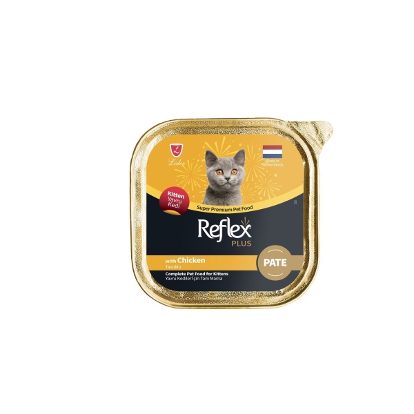 Plus Alu Tray 85 gr Tavuklu Kıyılmış Pate Yavru Kedi Yaş Mama