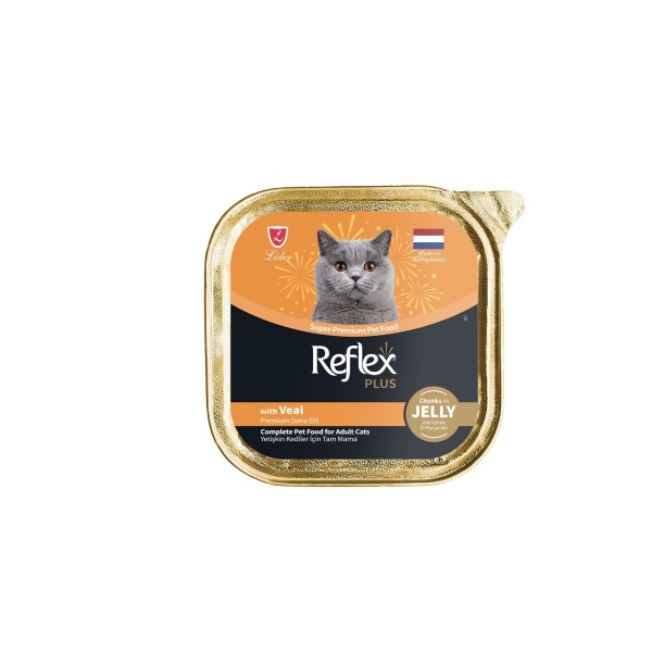 Plus Alu Tray 85 gr Dana etli Jöle içinde Et parçacıklı Yetişkin Kedi Yaş Mama