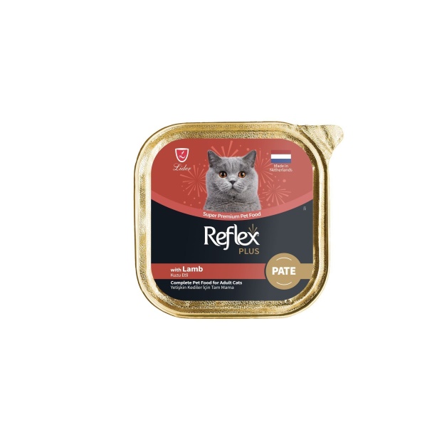Plus Alu Tray 85 gr Kuzu etli Kıyılmış Pate Yetişkin Kedi Yaş Mama
