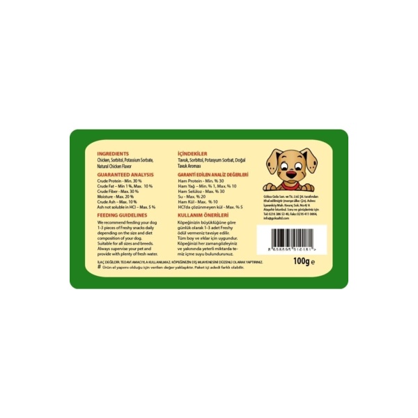 Freshy Mini Sausages Small Küçük Boy Sosis Köpek Ödülü 100 Gr - 14 Ila 20 Adet