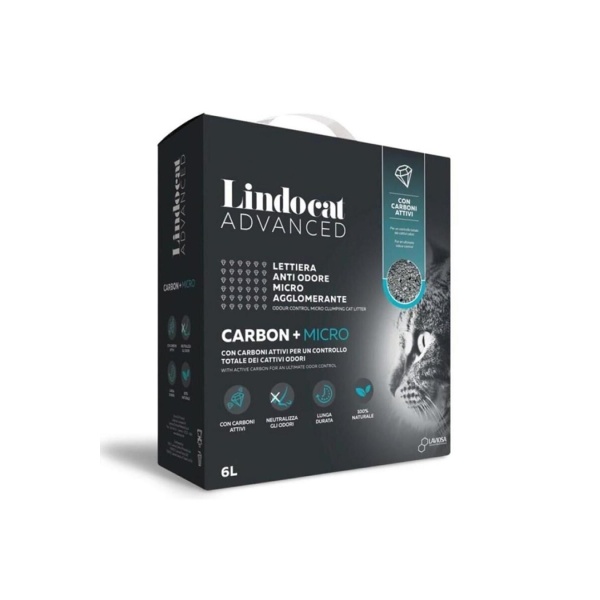 Lindo Cat Advanced Carbon + Micro Aktif Karbonlu 6 lt Kedi Kumu