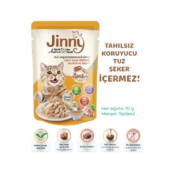 Ton Balığı ve Gravyli Somonlu Kedi Yaş Maması