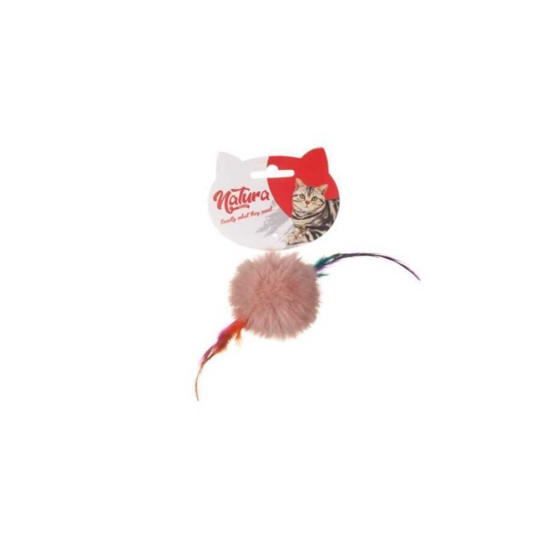 Tüylü Peluş Top Kedi Oyuncak 20 Cm - Petshopundan