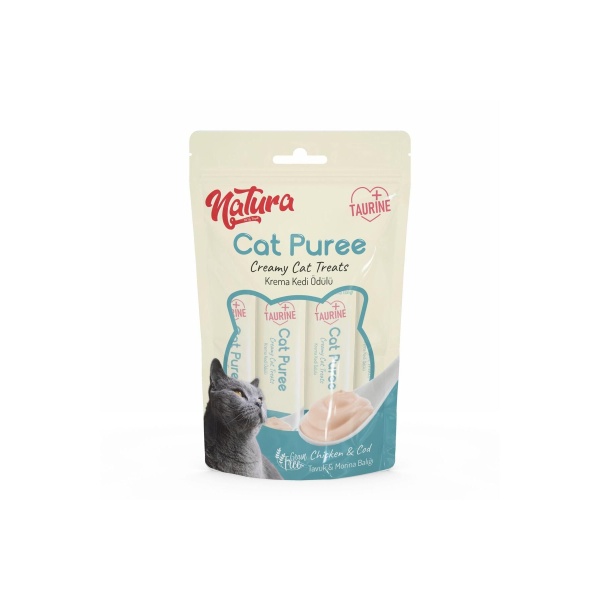Cat Puree Tavuk & Morina 5*12gr