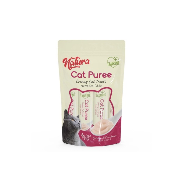Cat Puree Tavuk & Kızılcık 5*12 gr