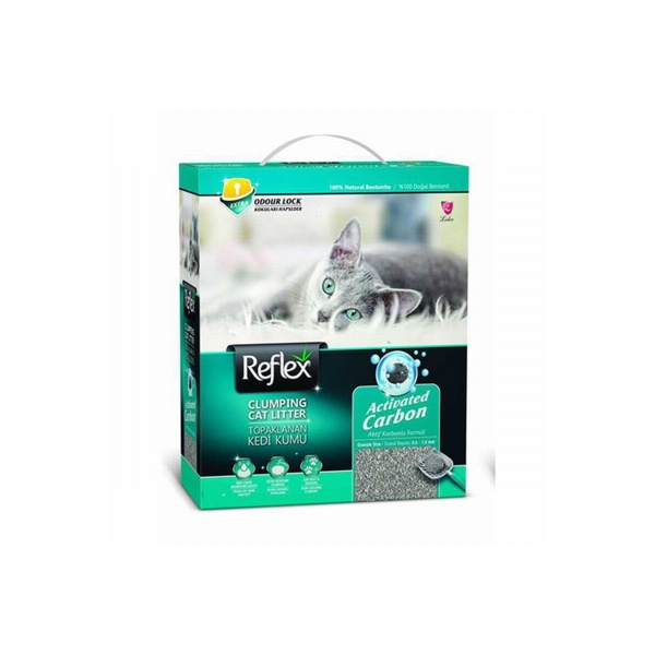 Reflex Aktif Karbonlu Topaklanan 10 lt Kedi Kumu