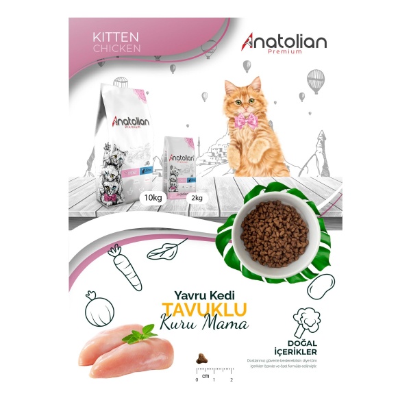 Anatolian Premium Tavuklu 10 kg Yavru Kedi Maması