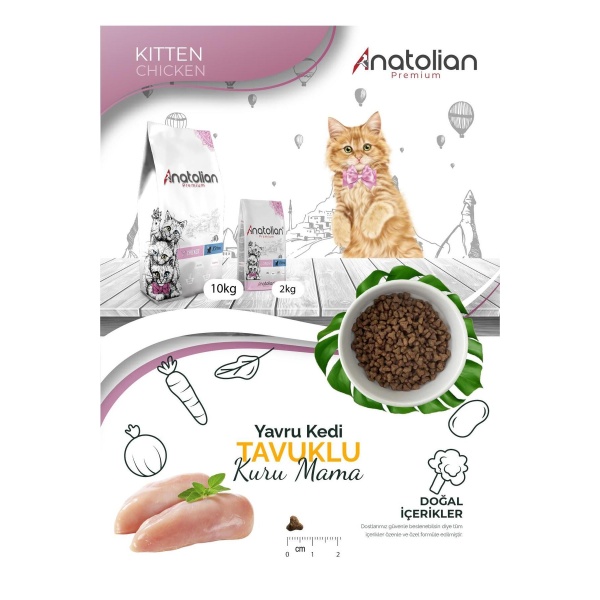 Anatolian Premium Tavuklu 2 kg Yavru Kedi Maması