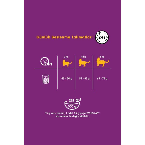 Whiskas Ton Balıklı ve Sebzeli 300 gr Yetişkin Kedi Maması