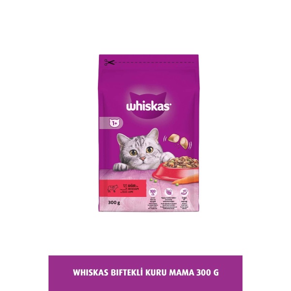 Whiskas Biftekli Havuçlu 300 gr Yetişkin Kedi Maması
