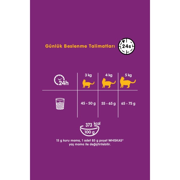 Whiskas Biftekli Havuçlu 300 gr Yetişkin Kedi Maması